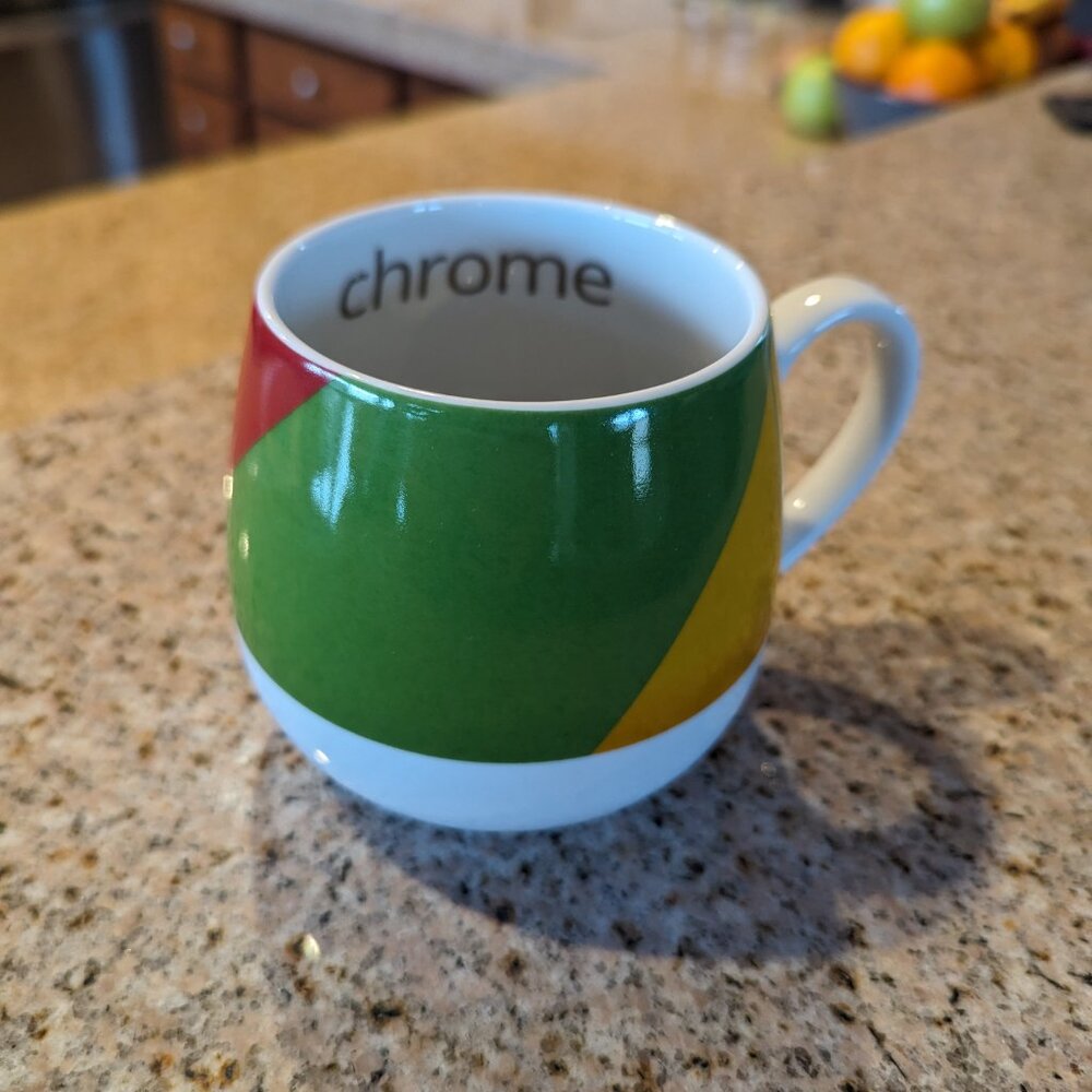 Rare limited Google Chrome coffee mug